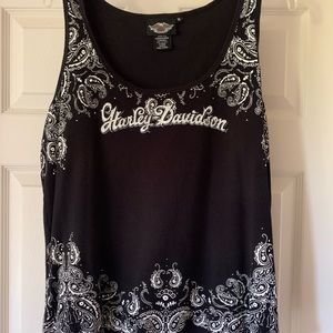 Harley Davidson tank top.